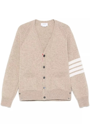 Thom Browne 4-Bar shetland wool cardigan - Neutrals