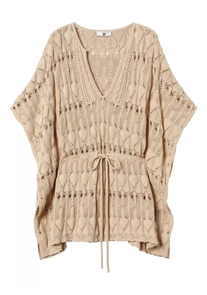 TWINSET crochet cover-up - Neutrals