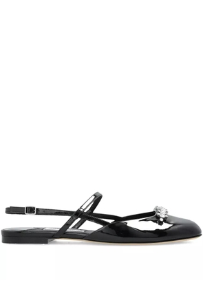 Jimmy Choo crystal-embellished slingback pumps - Black