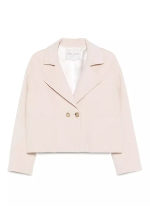 Forte Forte double-breasted patch-pocket jacket - Neutrals