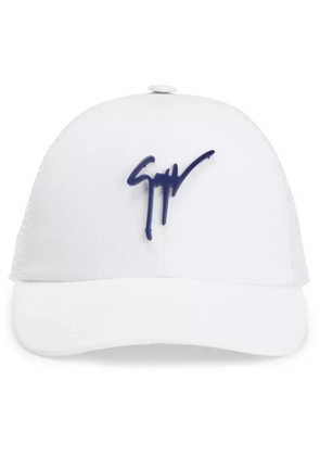 Giuseppe Zanotti Cohen logo-embroidered trucker cap - White
