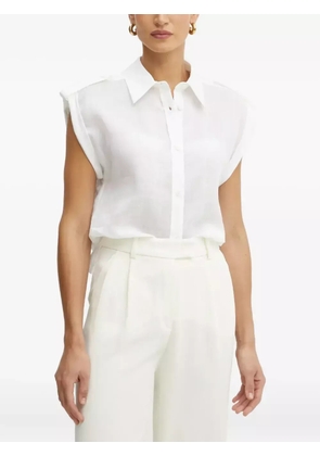 LUISA SPAGNOLI cap-sleeve shirt - White