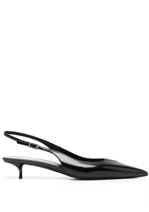 Saint Laurent Cherish 30mm rhinestone-embellished pumps - Black