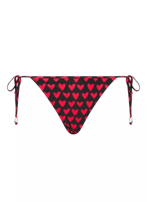 Moschino heart-print bikini bottoms - Black