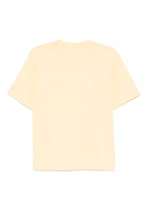 Lacoste logo-appliqué cotton T-shirt - Yellow
