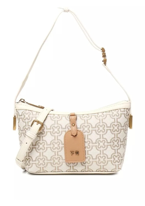 V°73 Harriet monogram-pattern zip shoulder bag - Neutrals