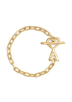 AMI Paris Ami De Coeur hammered necklace - Gold