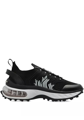 DSQUARED2 wave-pattern lace-up low-top sneakers - Black