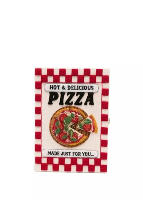Olympia Le-Tan Pizza box book clutch - White