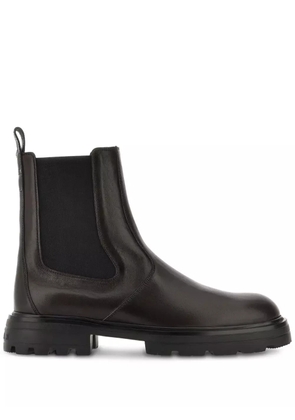 Hogan leather ankle boots - Brown
