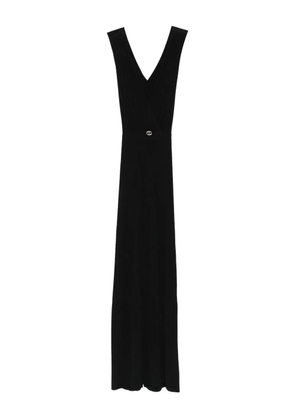 TWINSET pleated V-neck midi dress - Black
