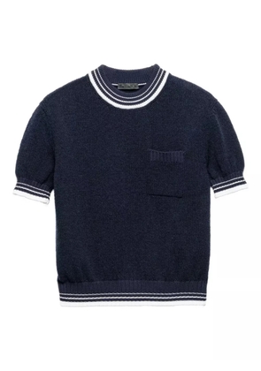 Prada short-sleeve knit top - Blue