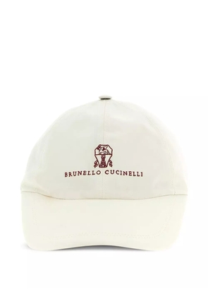 Brunello Cucinelli logo-embroidered baseball cap - White