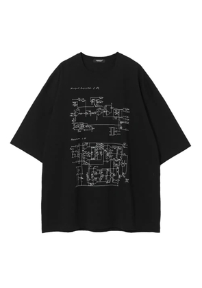 Undercover hand-print T-shirt - Black