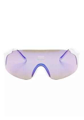 Alba Optics Jumbo shield sunglasses - White