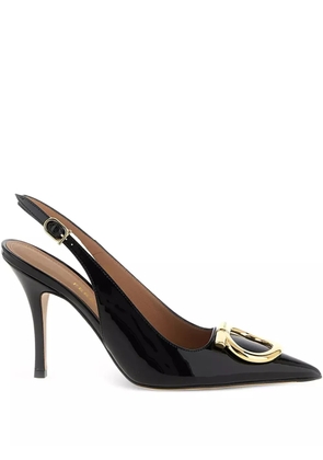 Ferragamo 90mm Gancini-details pumps - Black