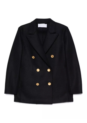 Harris Wharf London gold-button double-breasted coat - Blue