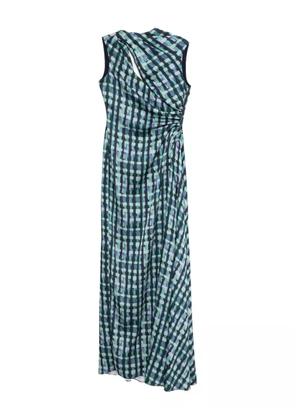 Amsale Satin checked gown - Purple