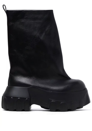 Rick Owens mid-calf leather boots - Black