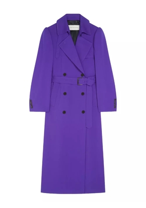 DRIES VAN NOTEN double-breasted belted coat - Purple