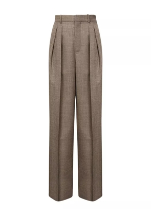 Saint Laurent pleated trousers - Brown