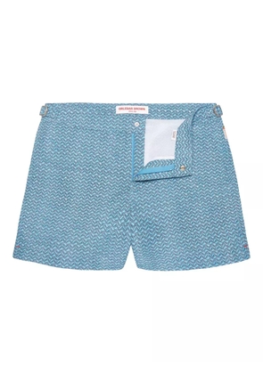 Orlebar Brown Setter Riptide wave-print swim shorts - Blue