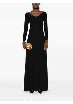 ROSERRY Tuscany flared maxi dress - Black