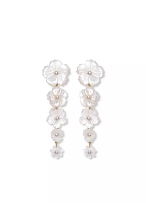 Jennifer Behr Chelsey earrings - White