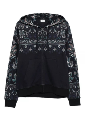 ETRO paisley-print zip-up hoodie - Blue