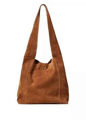 TWINSET suede tote bag - Brown