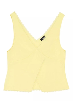 Callipygian v-neck tank top - Yellow