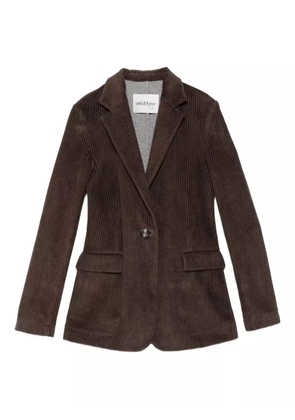 Ottod'Ame corduroy single-breasted jacket - Brown