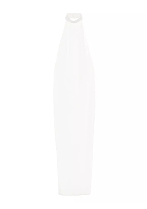 Vestiaire d'un Oiseau Libre halter-neck embellished dress - White