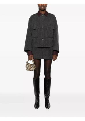 P.A.R.O.S.H. button-fastening patch-pocket jacket - Grey