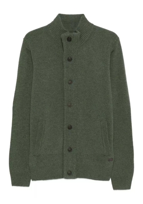 Barbour elbow-patch cardigan - Green
