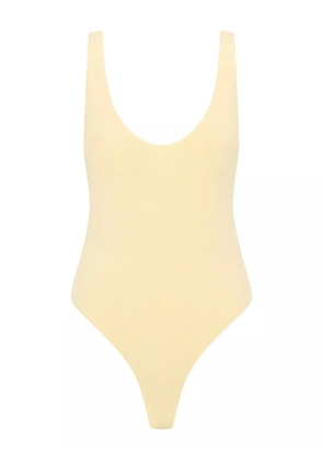 Rebecca Vallance Arial ribbed scoop-neck bodysuit - Neutrals