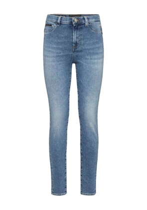 Philipp Plein logo-plaque jeans - Blue