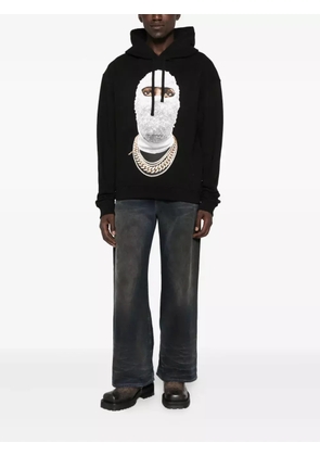 Ih Nom Uh Nit Future Mask cotton hoodie - Black