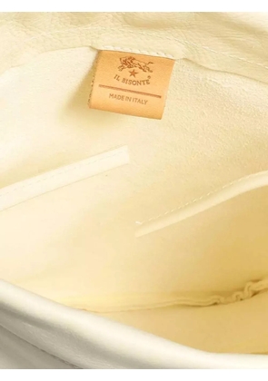 Il Bisonte drawstring leather bucket bag - Neutrals