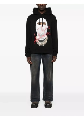 Ih Nom Uh Nit graphic-print cotton hoodie - Black