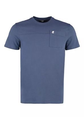 K-Way patch-pocket cotton T-shirt - Blue