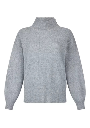 LIU JO ribbed puff-sleeve sweater - Grey