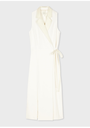 Paul Smith Women's Ivory Tux Midi-Dress White