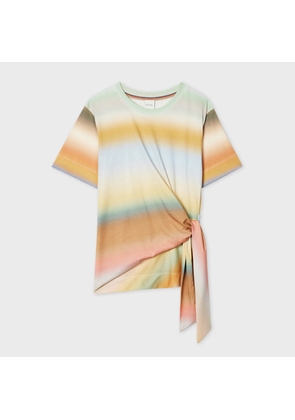 Paul Smith Women's 'Smith Stripe' Tie Top Multicolour