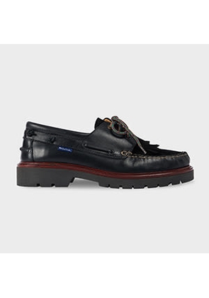 PS Paul Smith Black 'Rowan' Boat Shoes