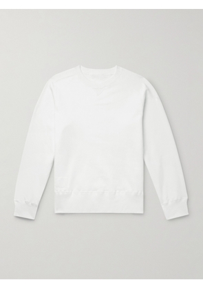 Sacai - WTAPS® Logo-Print Cotton-Jersey Sweatshirt - Men - White - 1