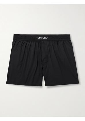 TOM FORD - Stretch-Cotton Boxer Shorts - Men - Black - S