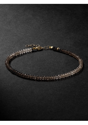 JIA JIA - Arizona Gold Smoky Quartz Beaded Bracelet - Men - Gray