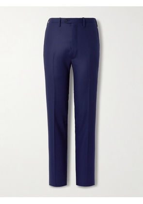Kiton - Tapered Wool and Cashmere-Blend Twill Suit Trousers - Men - Blue - IT 46