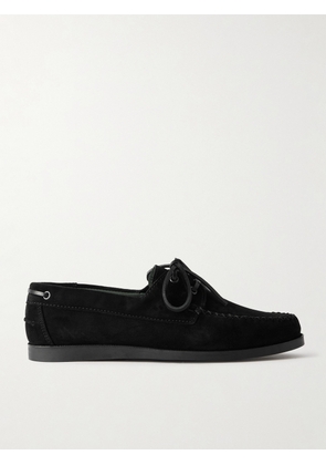 VINNY's - Suede Boat Shoes - Men - Black - EU 40